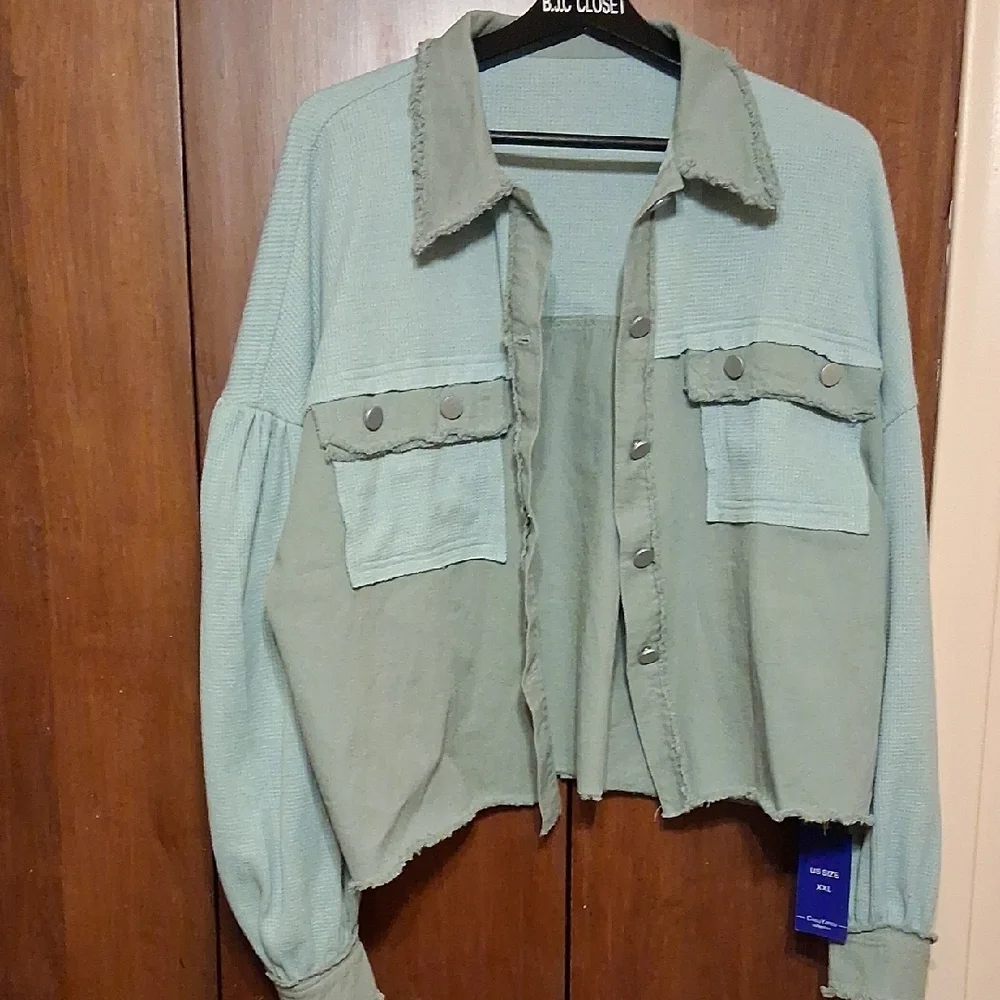 ChouYatou Oversized Shacket - Picture 3 of 14